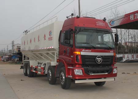 歐曼前四后八散裝飼料運輸車
