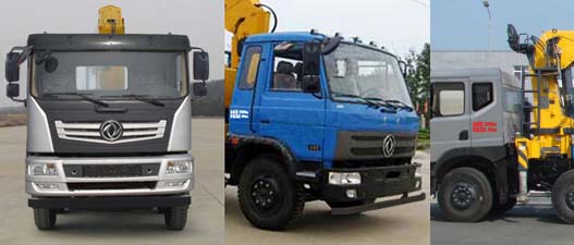 東風小三軸自卸型（可裝6~10噸吊機）隨車起重運輸車