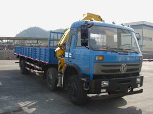 東風小三軸自卸型（可裝6~10噸吊機）隨車起重運輸車