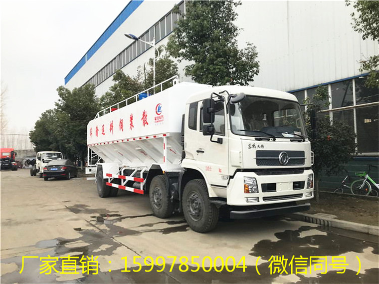 東風天錦小三軸散裝飼料運輸車